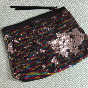 New Victoria’s Secret mermaid sequin clutch pouch